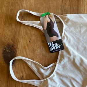 NWT -Waist shaping tank color: Warm Beige size large.